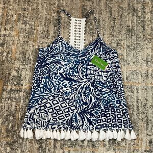 LILLY PULITZER NYA CROCHET TANK IN “HOME SLICE”! NWT! SZ S